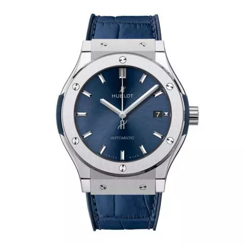 Hublot Classic Fusion Titanium Blue 45mm Watch 511.NX.7170.LR