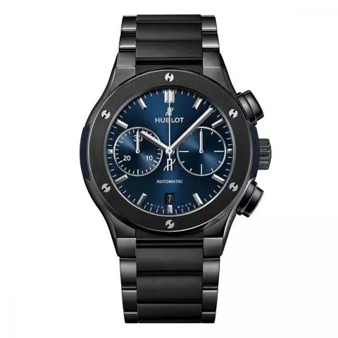 Hublot classic fusion ceramic blue chronograph shop