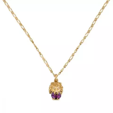 Gucci lion necklace mens deals