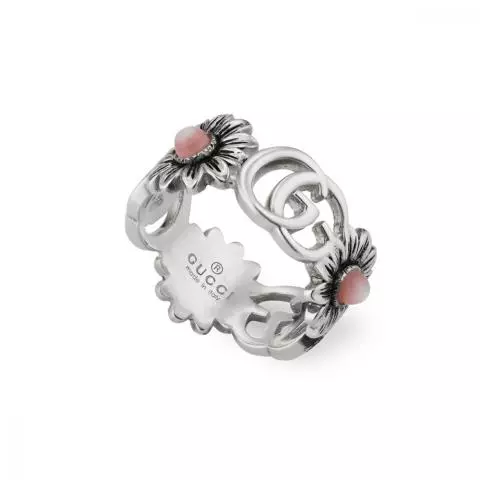 Gucci GG Marmont Interlocking G and Flower Ring YBC527394002014