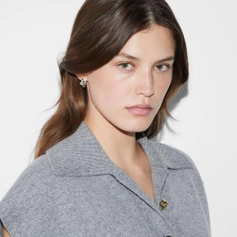 Gucci Interlocking G Silver Hoop Earrings YBD796323001