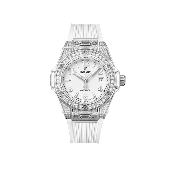 Hublot big bang on sale 38mm ladies steel diamonds