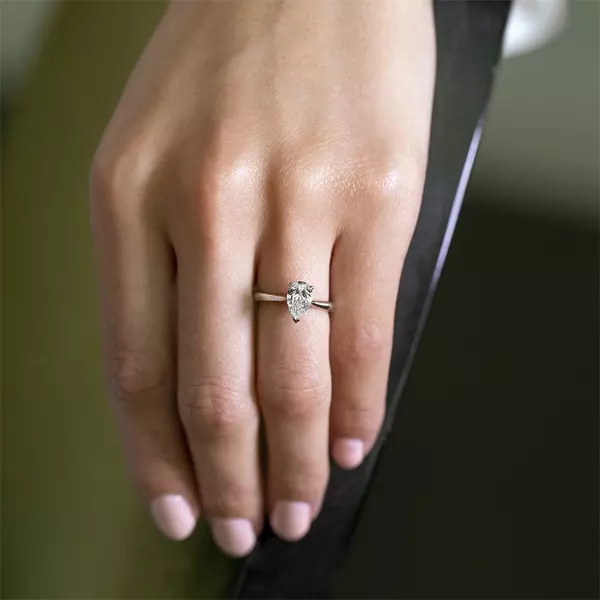 Rox pear engagement new arrivals ring