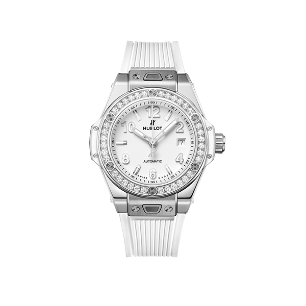 Hublot Big Bang One Click Steel White Diamond 33mm Watch 485.SE.2010.RW.1204