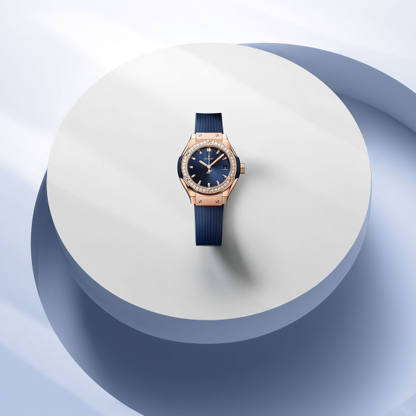 Hublot Classic Fusion King Gold Blue Diamonds