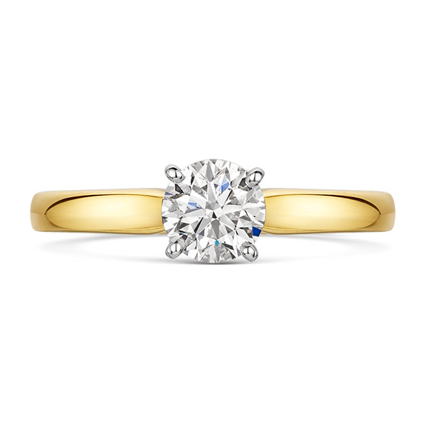 ROX 1827 Brilliant Cut Diamond Ring in Yellow Gold 