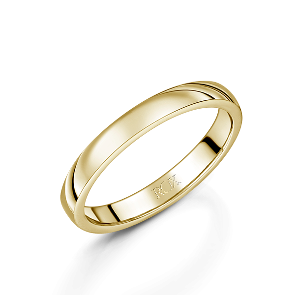 ROX Honour Yellow Gold Domed Court Wedding Ring 2.5mm