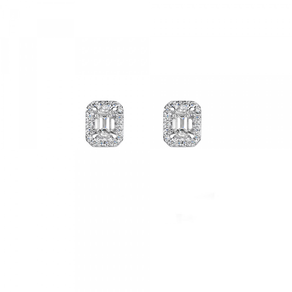 ROX Love Diamond Halo Earrings 0.49cts