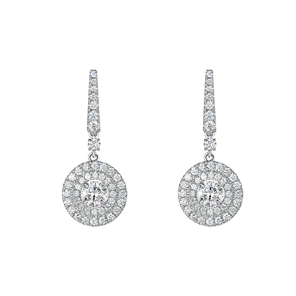 ROX Love Diamond Drop Earrings 1.37cts