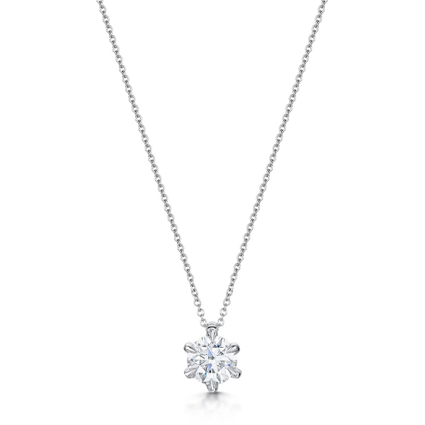 ROX Honour Brilliant Diamond Necklace in White Gold