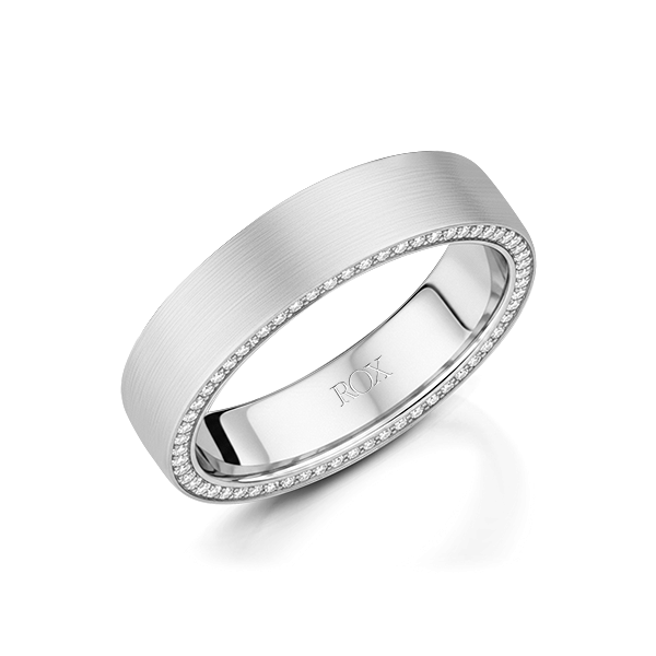 Adore Diamond 6mm Matte Finish Ring 0.70cts