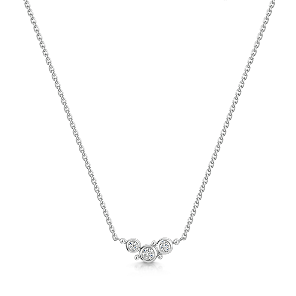 ROX Cascade Crawler Stud Necklace 0.14cts