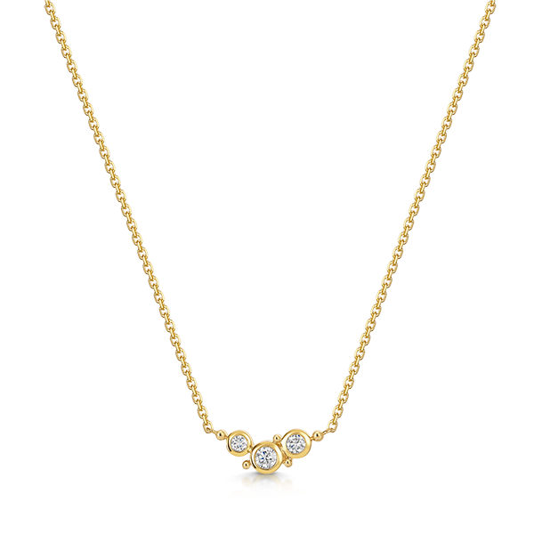 ROX Cascade Crawler Stud Necklace 0.14cts