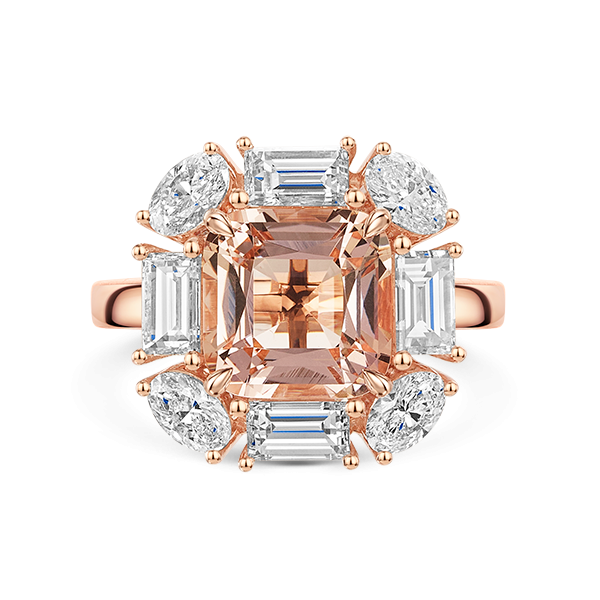 ROX Morganite & Diamond Dress Ring 5.17cts