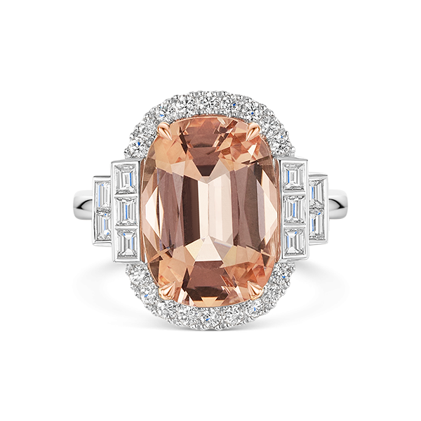 ROX Morganite & Diamond Dress Ring 5.86cts