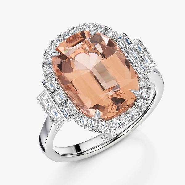 ROX Morganite & Diamond Dress Ring 5.86cts