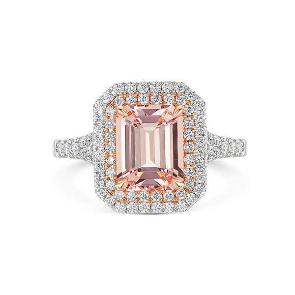 ROX Morganite & Diamond Dress Ring 2.57cts
