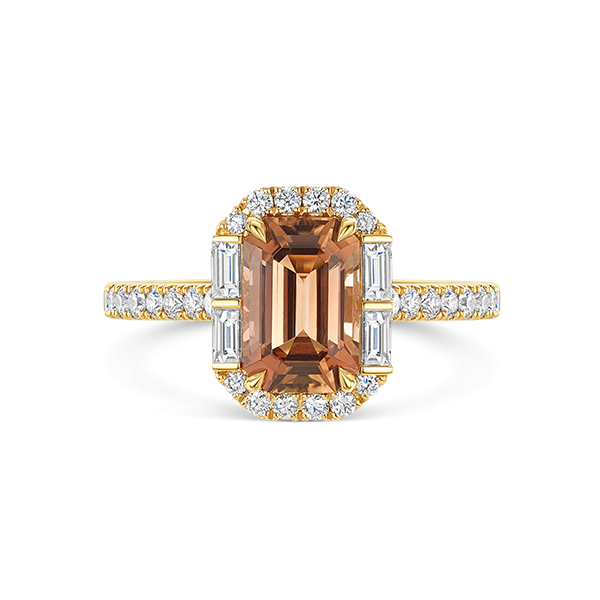 ROX Sunset Tourmaline Diamond Dress Ring 2.47ct