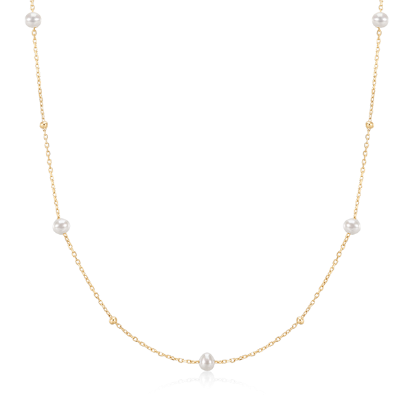 M ROX Pearl Chain Necklace 
