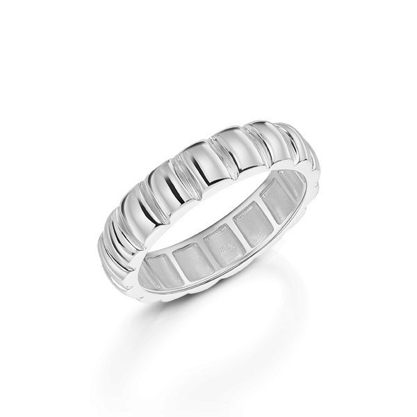 ROX SCULPT Ridge Silver Ring