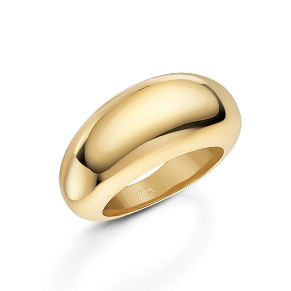 ROX SCULPT Dome Gold Vermeil Ring