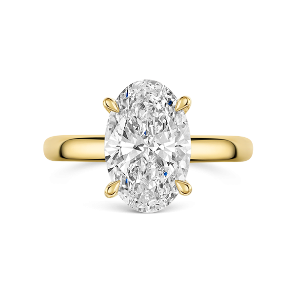 ROX Vow Oval Lab Grown Diamond Ring in Yellow Gold