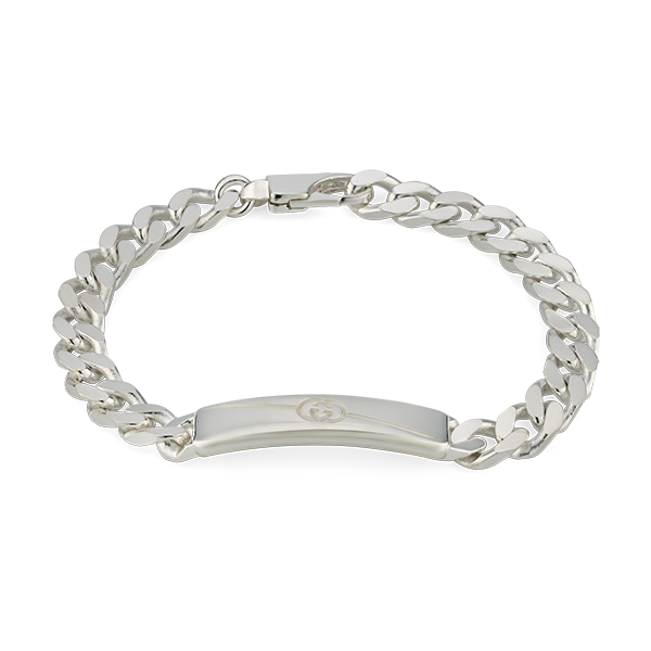 Gucci Tag Silver Bracelet