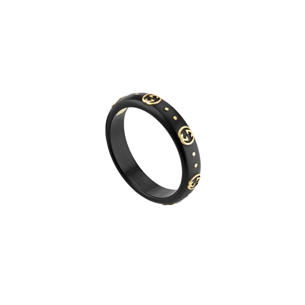 Gucci Icon 18ct Yellow Gold Thin Band Ring YBC679262001