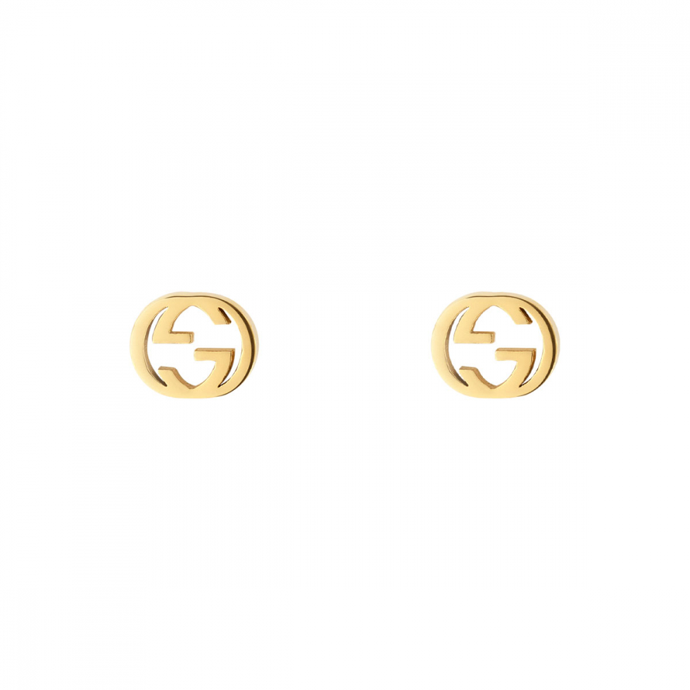 Gucci Interlocking G Yellow Gold Earrings YBD662111001