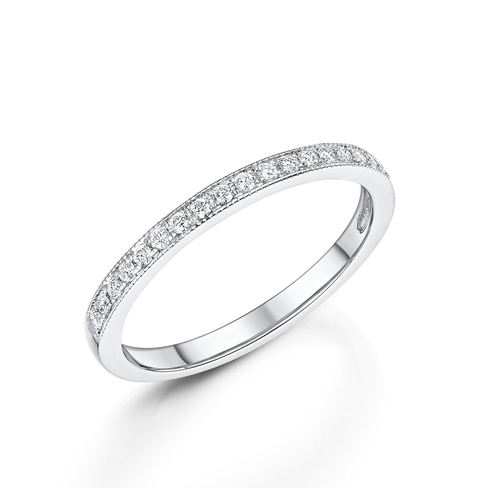 ROX White Gold Brilliant Diamond Eternity Ring 0.15ct