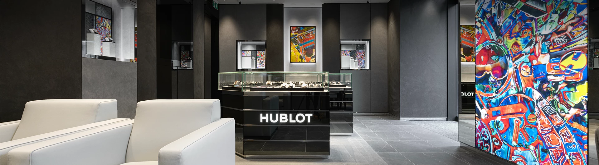 Inside the Hublot Edinburgh shop-in-shop