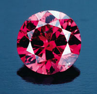 0.95CT ROUND FANCY PURPLISH-RED DIAMOND