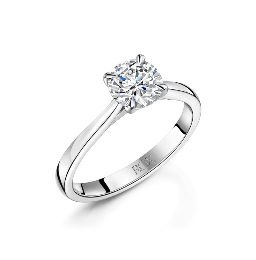  Platinum diamond engagement ring